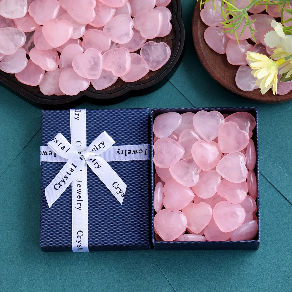 20/30/50PCS Rose Quartz Heart Crystal Set – Polished Stones for Healing, Reiki, and Valentine’s Gifts 12 Sd523dda43a924f0c86864bbf1b9752c48