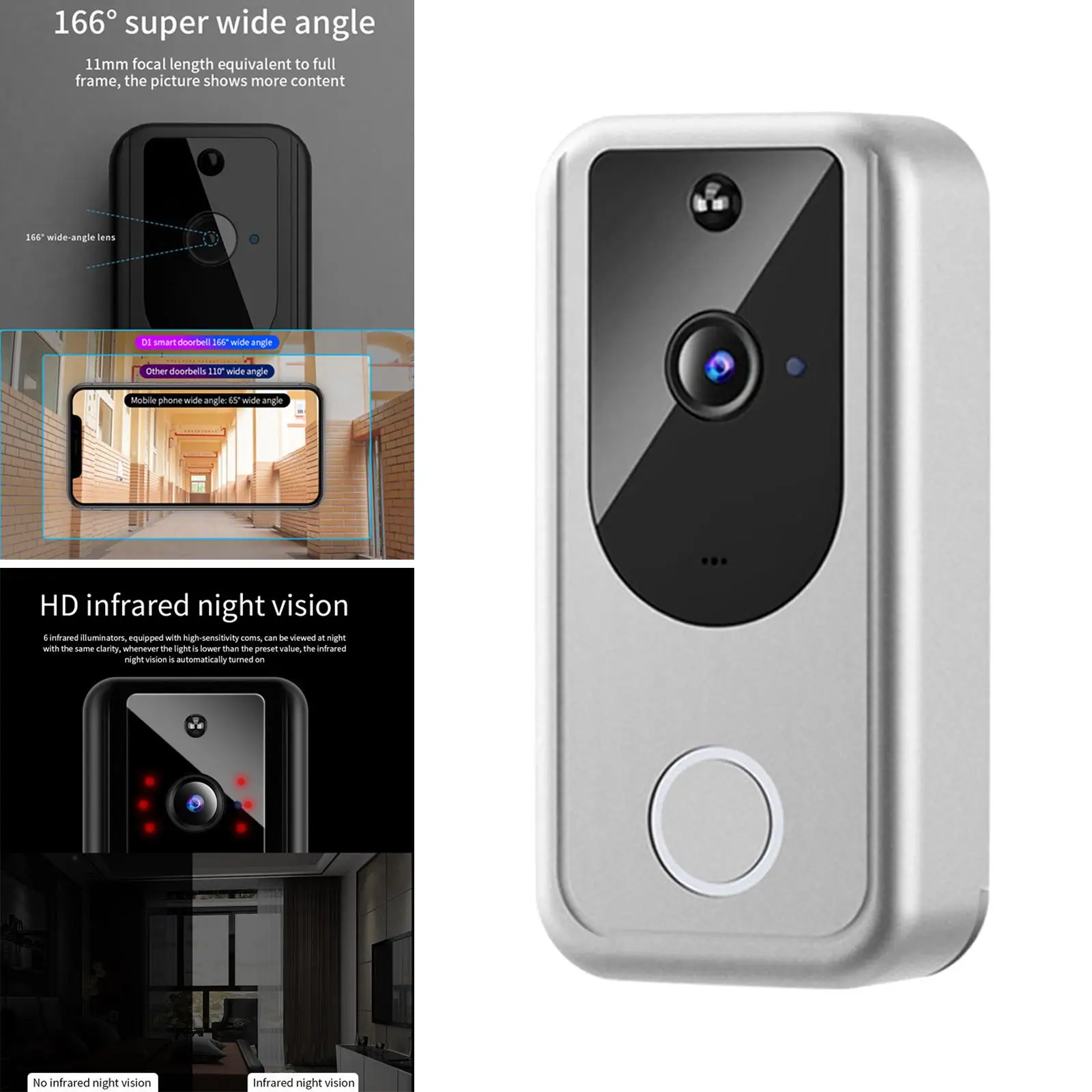  Video Doorbell Digital Visual ,Mini Video . Audio Storage