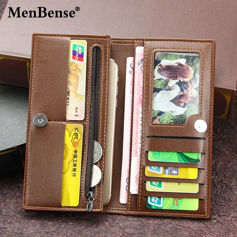 Men's Wallet Long Multiple Card Slots Slim Thin Coins Bag mens wallet