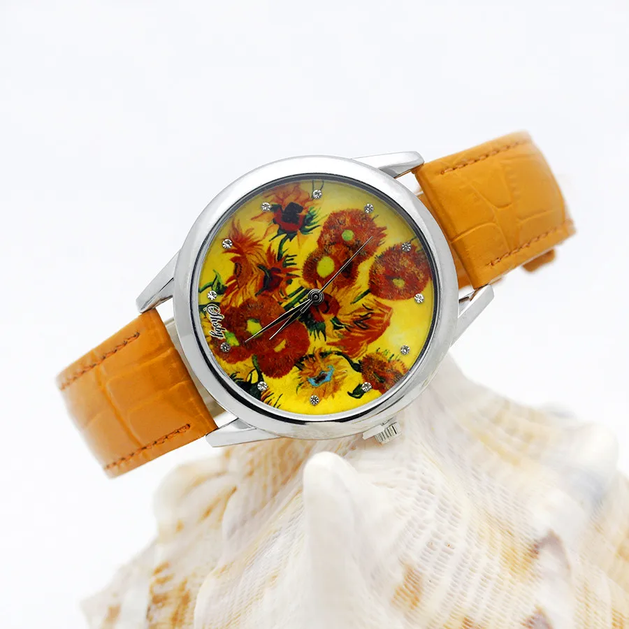 Shsby Luxury Brand Woman Watch Leather Strap Watch For Women Elegant Ladies Watch Sweet Flower Quartz Wristwatch Girls Gift 4 3
