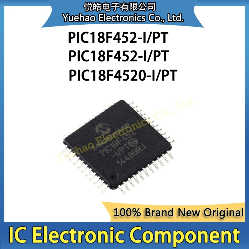 

New Original PIC18F452-I/PT PIC18F458-I/PT PIC18F4520-I/PT PIC18F452-I PIC18F458-I PIC18F4520-I IC MCU QFP-44