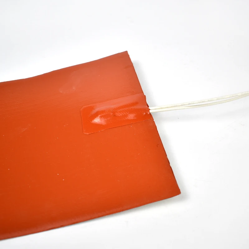 5V 12V 24V 36V 48V 110V 220V 380V Silicone Heating Pad Square Rubber Heat Mat Heated Bed Plate Flexible Waterproof 3D Printer 3