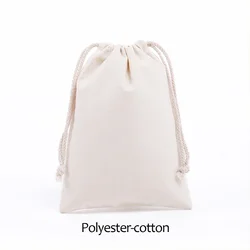 Eco - Friendly Cotton Blend Drawstring Gift Bags for Candy Storage and Home Organization (Original color)