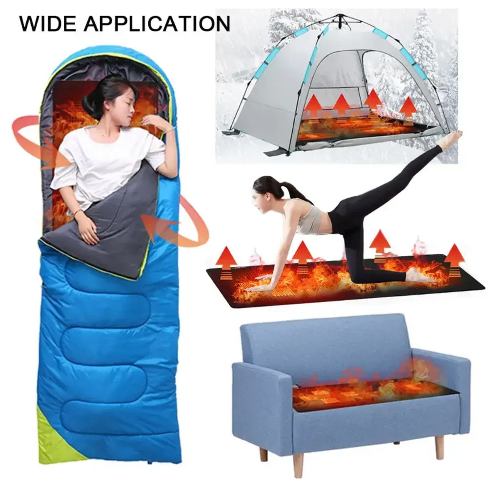 

Outdoor USB Heating Sleeping Mat Insulation Camping Heated Sleeping Mattress Sleeping Bag Mattress camping equipment