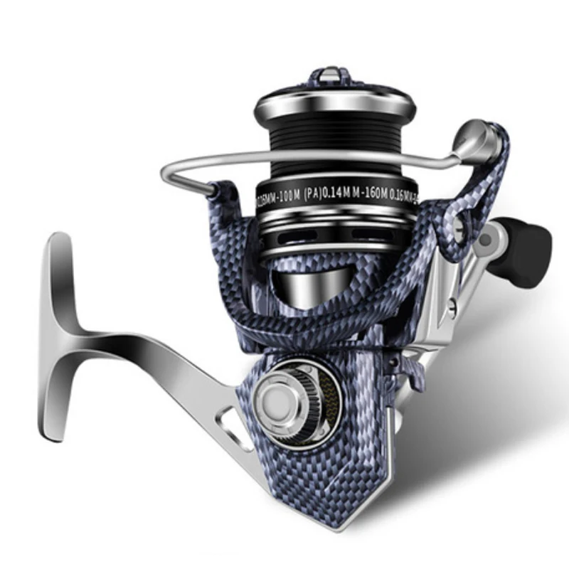 High Quality 1000 Series Ultra Light 5.1:1 Spinning Wheel Aluminum Alloy  Shallow Spool Saltwater Bass Small Fishing Reel