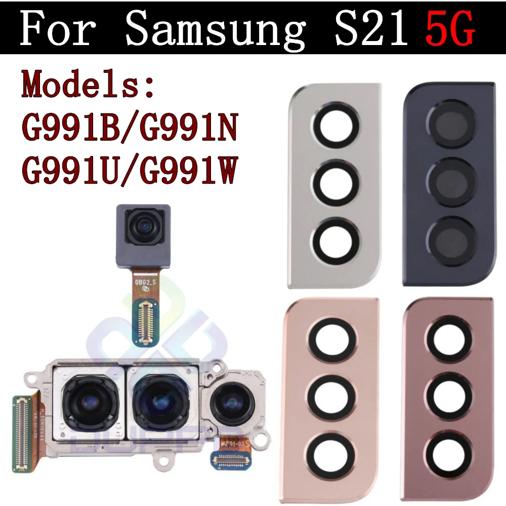 Main Back Facing Camera Frame Cover Lens For Samsung Galaxy S21 5G