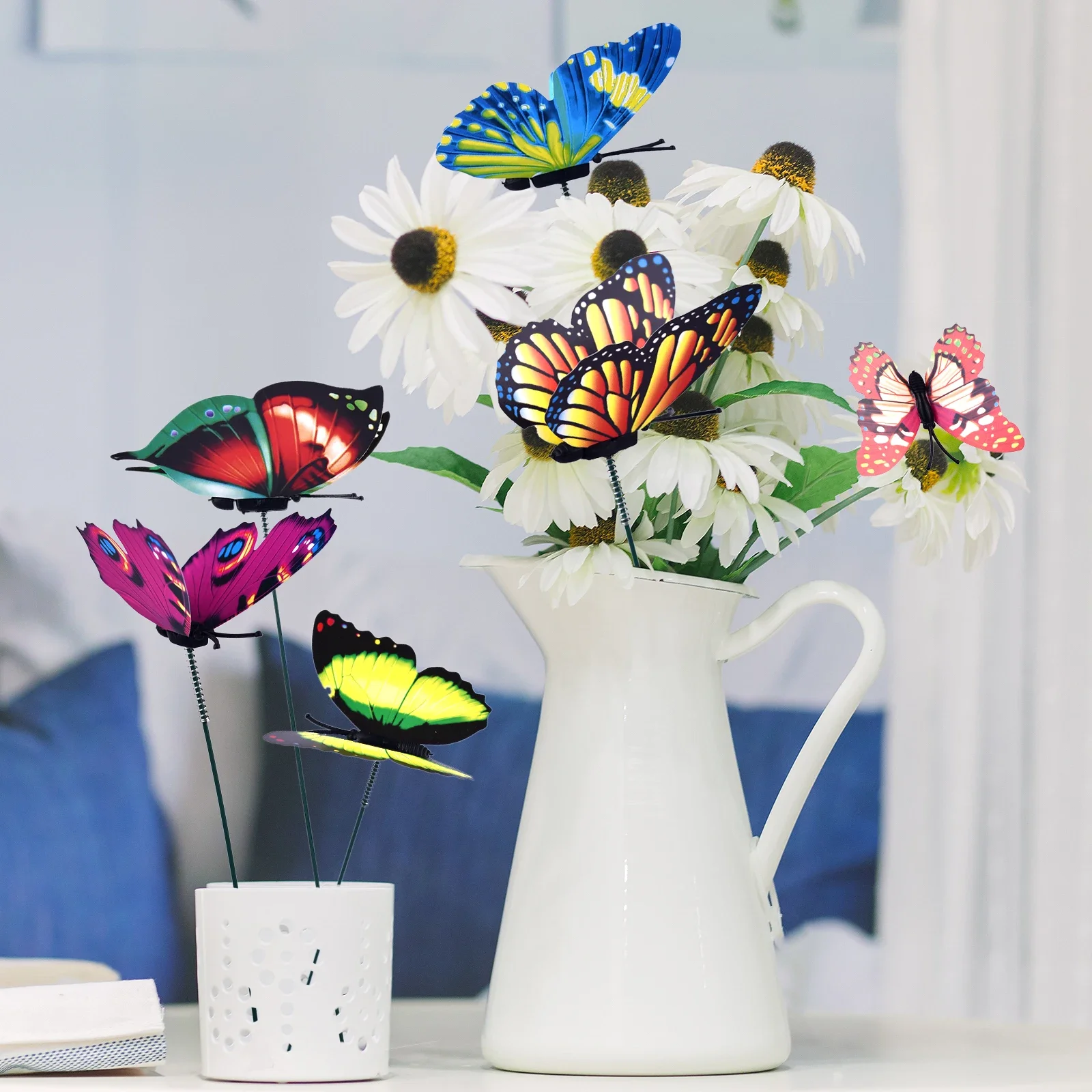 24-Piece Whimsical Butterfly Garden Stakes Set for Colorful Outdoor Decoration