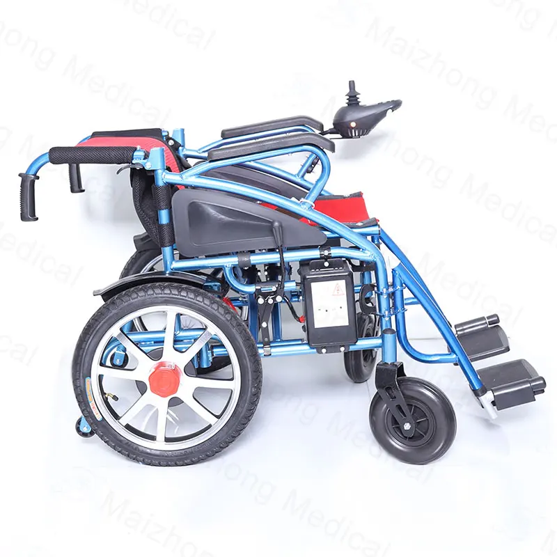 Cheap Price Powerful Motor Lightweight Portable Folding Power Wheelchair Disabled Electric Wheelchair