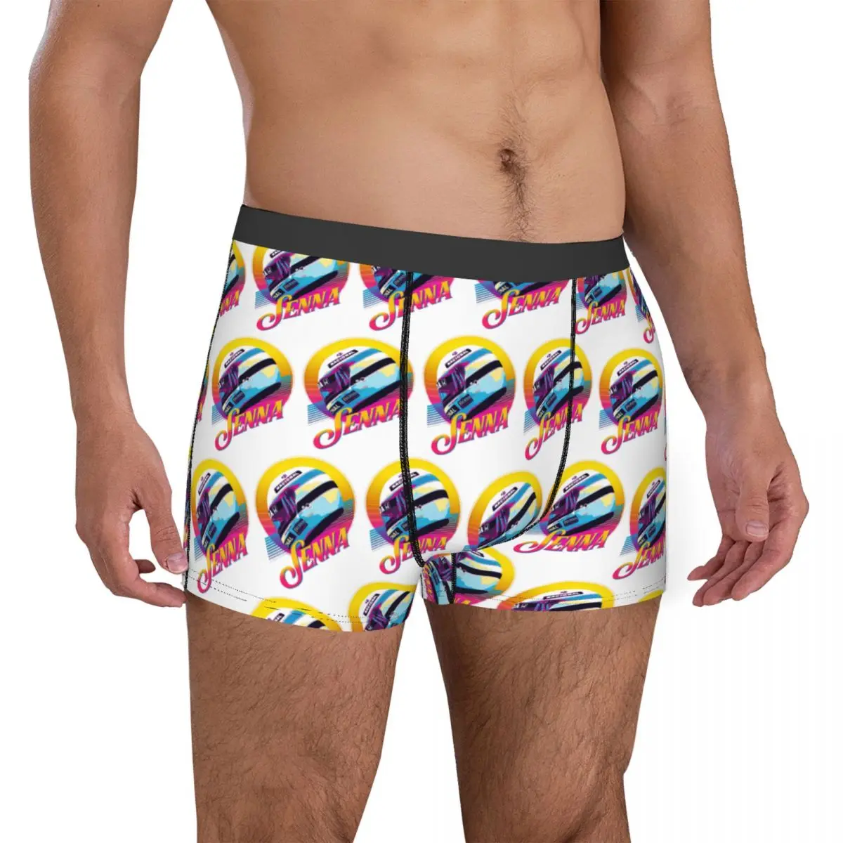 Undies Ayrton Senna F1 Race Raer 6 Slip Boxer Da Uomo Esotici Divertente Divertente Novità Invernale Indossabile