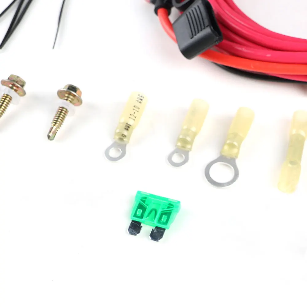 Electric Fuel Pump Relay Kit Fuel Pump Wiring Harness Kit Universal Fit 12V System P/N 30247