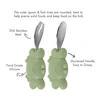 New Kids Feeding Spoon Fork Set Silicone Handle Cutlery Crab Lion Children's Tableware Stainless Steel Utensils Baby Items 3