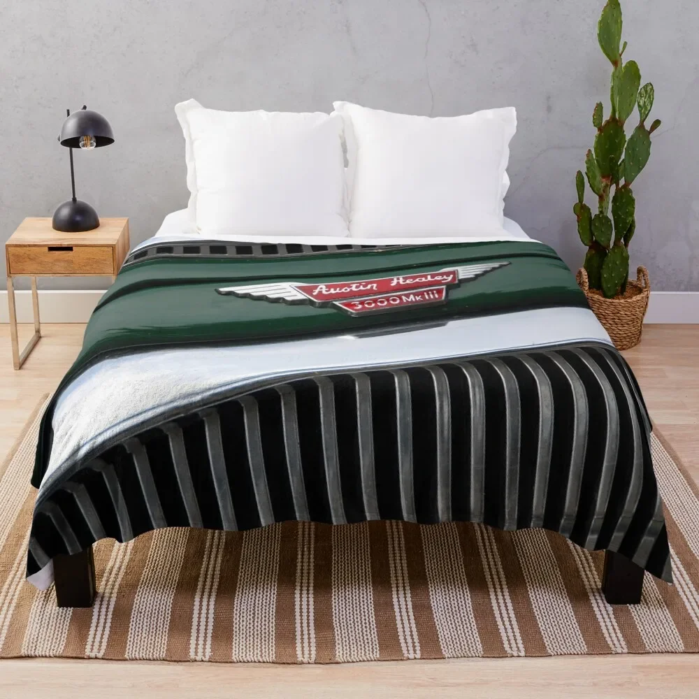 

The art of the car: Austin Healey Mk. III (1964) Throw Blanket Luxury Brand Flannel Baby christmas gifts Blankets