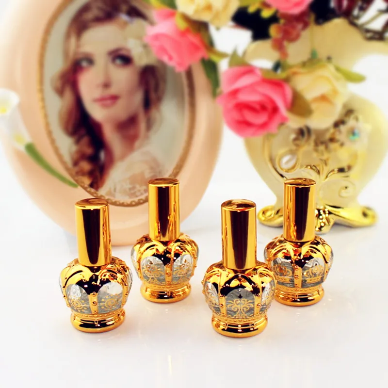 

10pcs/lot Gold 12ml Small Glass Perfume Bottle Empty Pump Spray Atomizer Refillable Sample Bottles