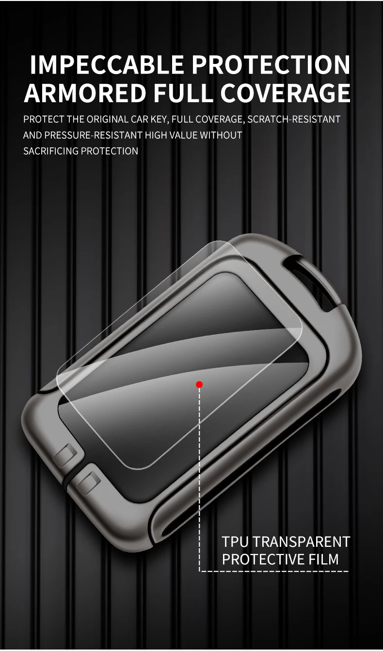 Custodia per chiave intelligente per auto in pelle metallica per Volvo XC40 XC60 XC90 S60 S90 V90 T5 T6 T8 custodia protettiva accessori per borsa Fob - Sd524a22e6226453283fad34697f9eb59k