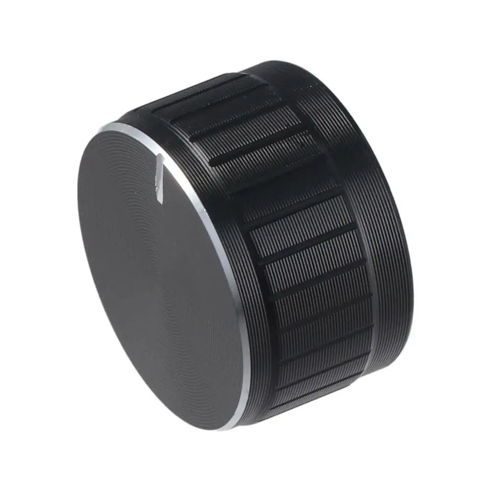 6mm/ 0.23" Volume Control Amplifier Knob Aluminum,plastic Black Volume Tone Knobs 30x17mm Potentiometer Control Knobs