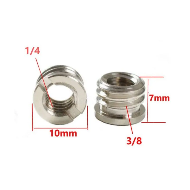 Screw Adapter 10pcs 1/4" to 3/8" for Tripod