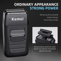 Kemei Rechargeable Cordless Shaver for Men Twin Blade Reciprocating Beard Razor Face Care Multifunction Strong Trimmer KM-1102 3