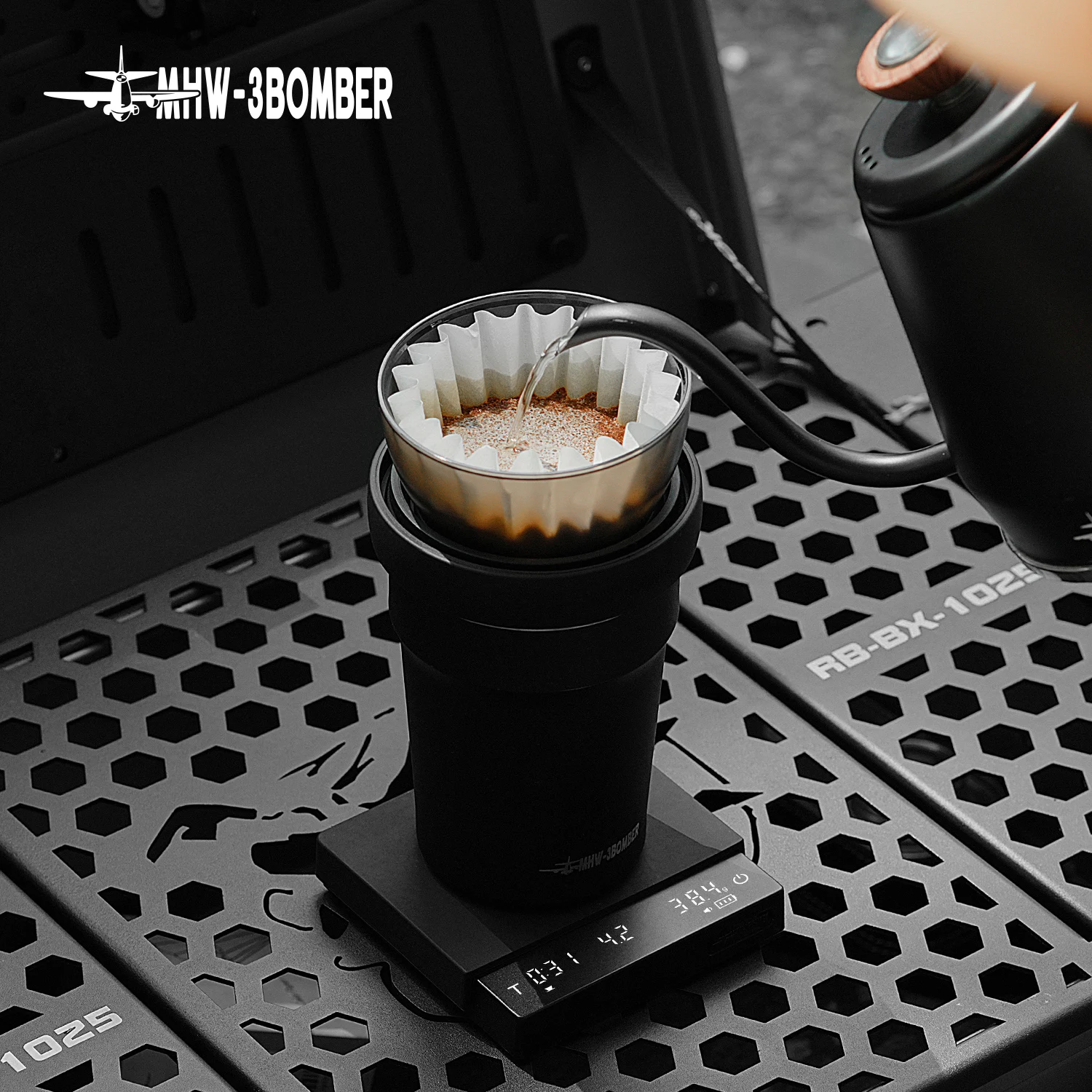 MHW-3BOMBER Digital Kitchen Coffee Scale High Precision Cyclic Rechargeable Espresso thumbnail 5