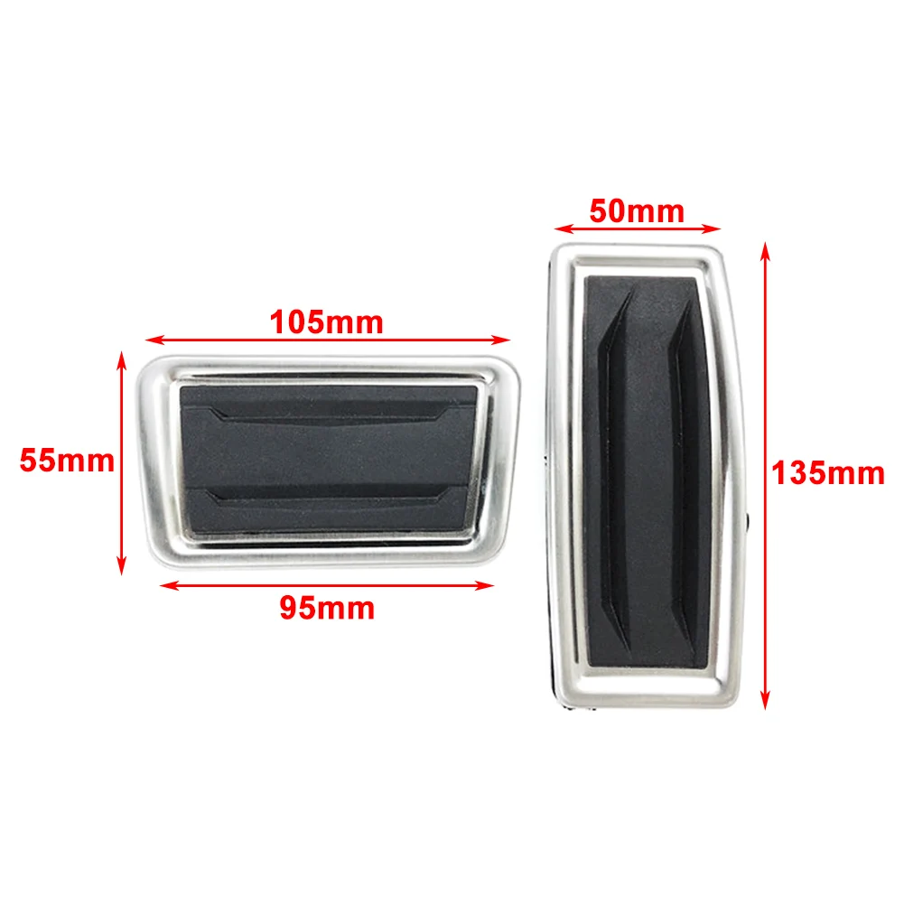 Stainless Steel Car Brake Gas Pedals Cover For Cadillac XT4 XT5 XT6 For Chevy Traverse
