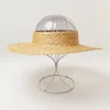 Summer Empty Top Round Sun Hats For Women Elegant Wide Large Brim Beach Straw Hat Casual Panama Caps Uv Protection Cap Sombrero 6