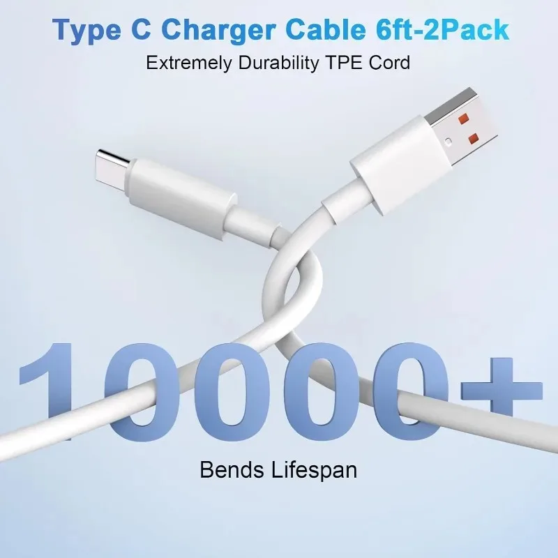 รูปสินค้า สายชาร์จ USB-C 120W ชาร์จเร็ว ทนทาน ใช้ได้กับหลายแบรนด์