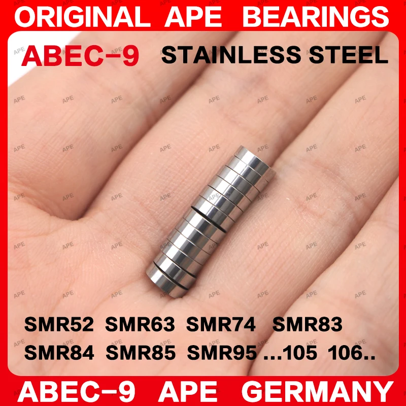 Premium Stainless Steel ABEC-9 Ball Bearings (5/10 pcs)