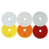 3PCS 4 inch 3 Step Wet Diamond Polishing Pads Thickened Sharp Sanding Disc for Marble Granite Concrete Floor Mirror Gloss Finish