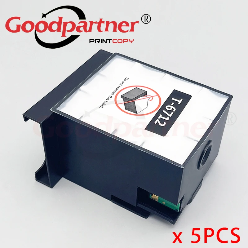 Caixa de Manutenção de Tinta para Epson wf 6090 6590 8010 8090 8510 8590wf6090 Wf6590 Wf8010 Wf8090 Wf8510 Wf8590 5x T6712 T671200