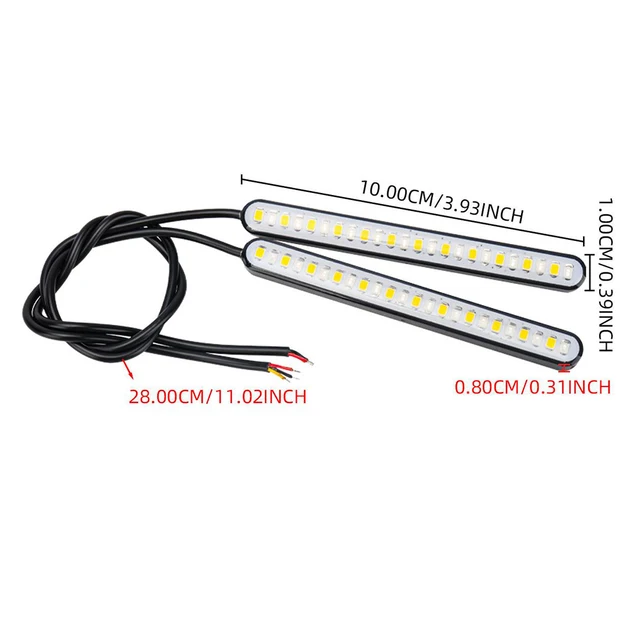 Dual Color Motorcycle LED Modified Lights Water Turn Signal Brake Tail Light Direct Installation Car Accessories 3