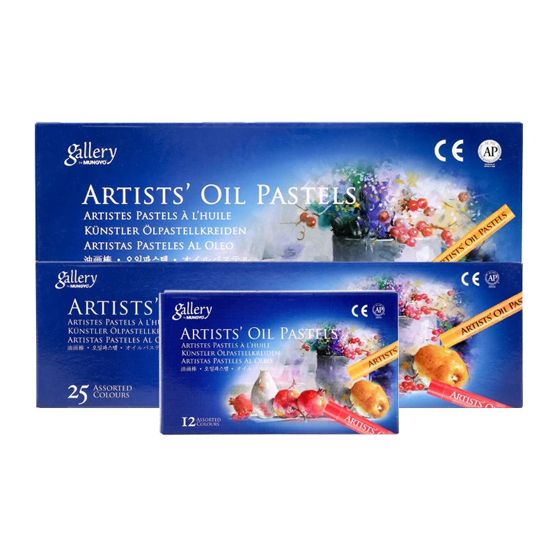 MUNGYO Artist Oil Pastel Set 12/25/50 Professional Painting Drawing Graffiti Art Crayons Washable Round Non Toxic Sticks 2