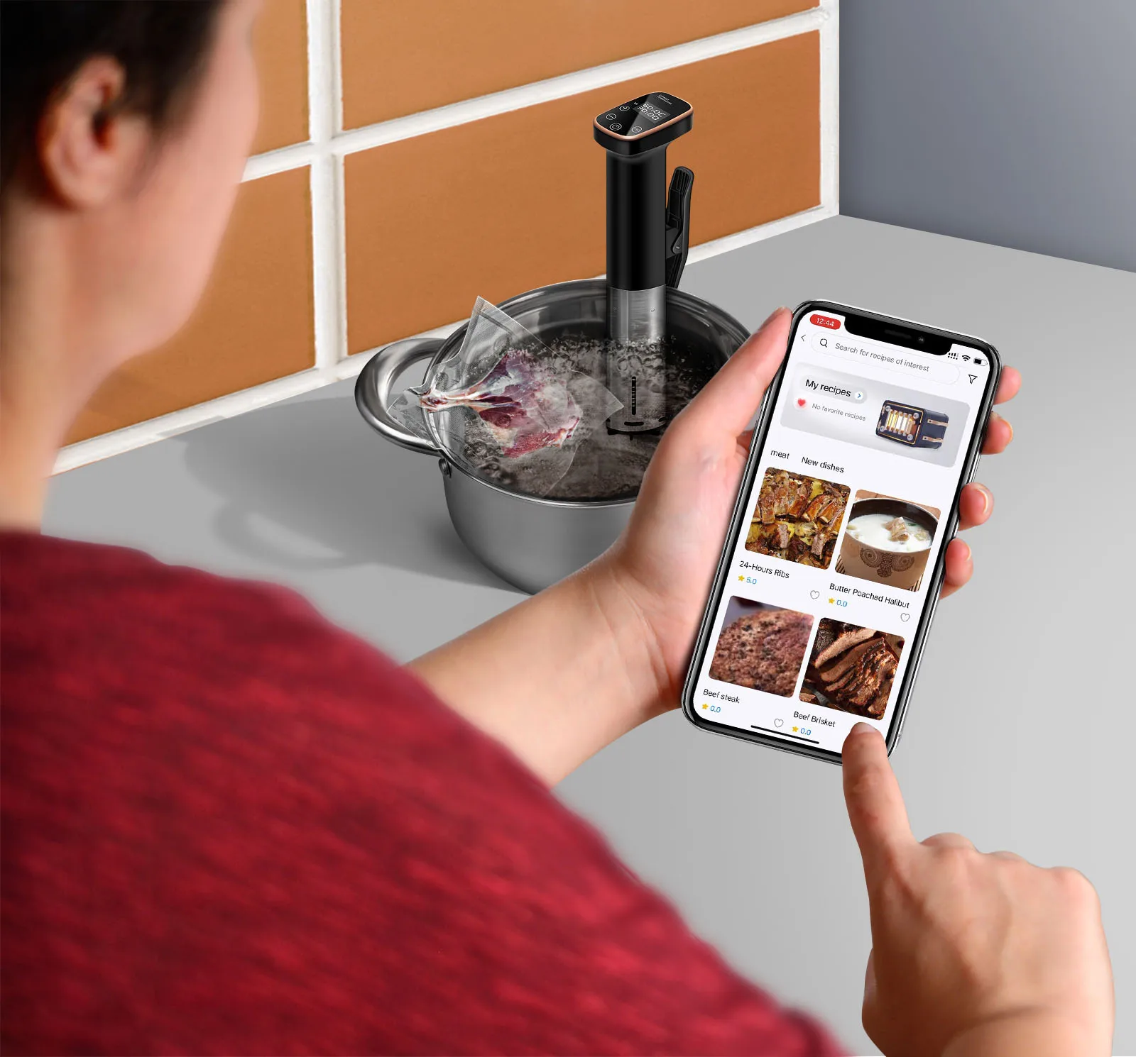 WITHWITHOUTWiFiGenerationStainlessSteelSousVideCooker1100W