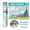 10*15cm 150 Pieces Mini Jigsaw Puzzles Adults Kids Wheatfield Van Gogh Plant Series Painting Capsule Tube Intelligent Game Toys 1