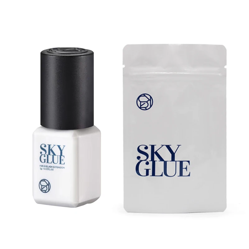 10 Bottles SKY Glue For Eyelash Extension Korea 5ml Black Red Blue Cap Beauty Health Lava Lash Shop Makeup Tools Adhesive 4