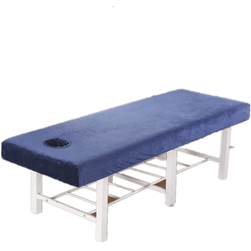 Thick Crystal Velvet Fitted Bed Sheet, Beauty Salon Massage Table, Skin-Friendly Massage Sheet, SPA Bed Cover with Hole Sabnanas 5