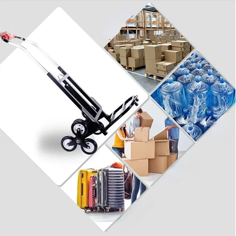 Folding Cart Hand Pulling Car, Household Grocery Shopping Rod, Stairs Carry, Climbing Stairs, Load Trailer, Household Goods