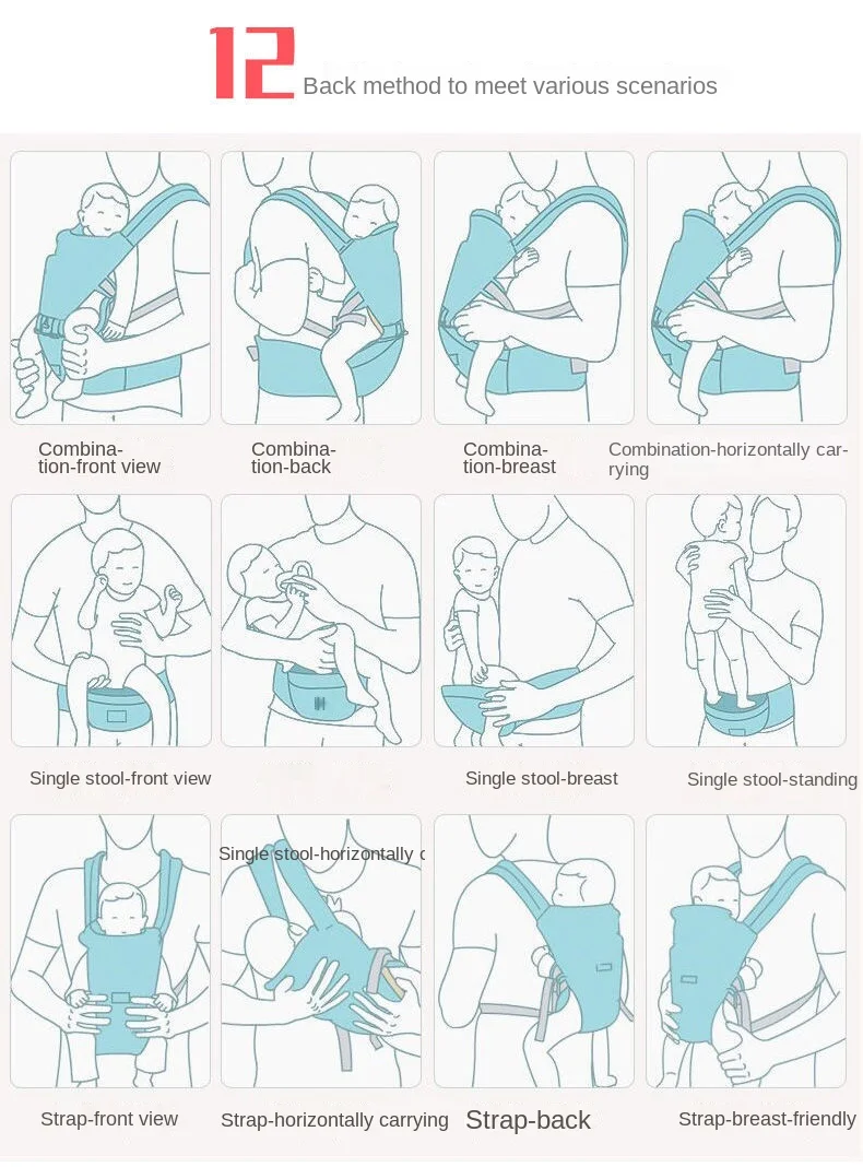 Baby Cartoon Hip Seat Carrier for Baby Travel