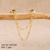 85852-f0b312.jpg 1 pièce 14K plaqué or cheval oeil chaîne gland Zircon boucles d'oreilles pour femmes géométrique minimalisme boucles d'oreilles bijoux accessoires