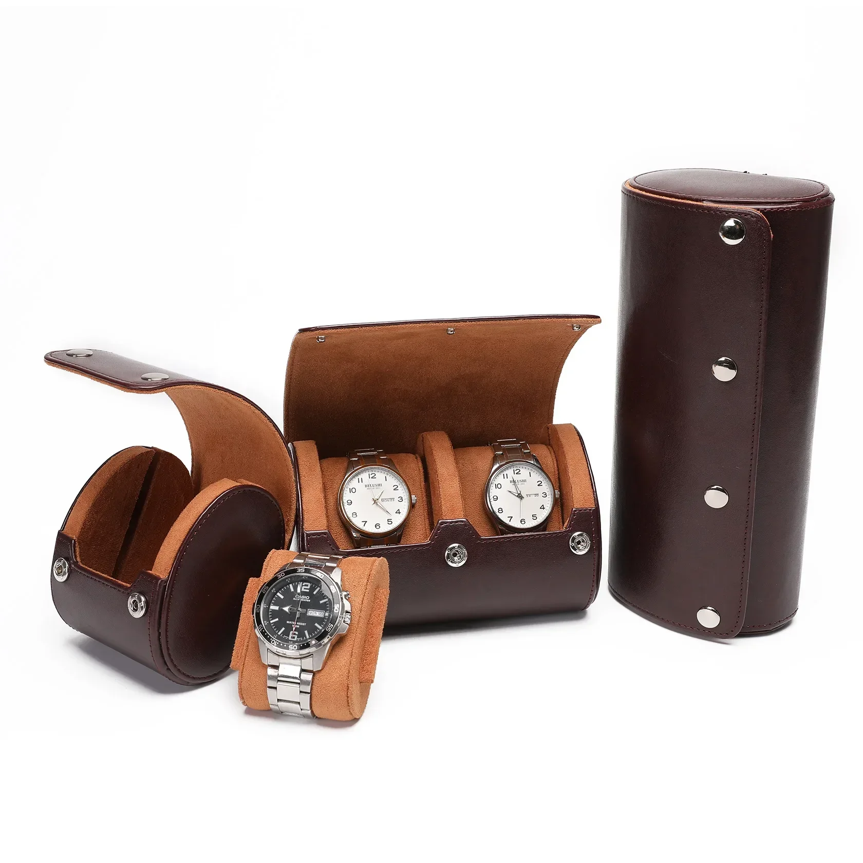 Watch Storage Box Watch Storage Bag Watch Storage Pouch 1/2/3 Slots Sliding Watch Pillow Card Insert Travel Storage