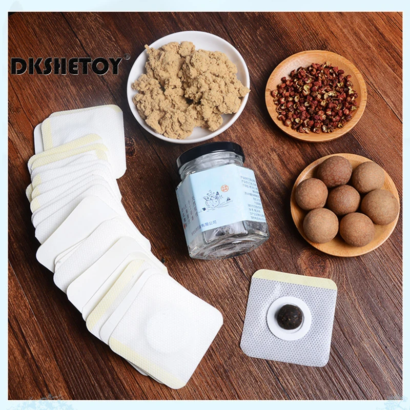 Moxa Navel Sticker Acupuncture Navel Patches Stickers Wormwood Patch Natural Herb Self-heating Pain Paste Abdomen Pads