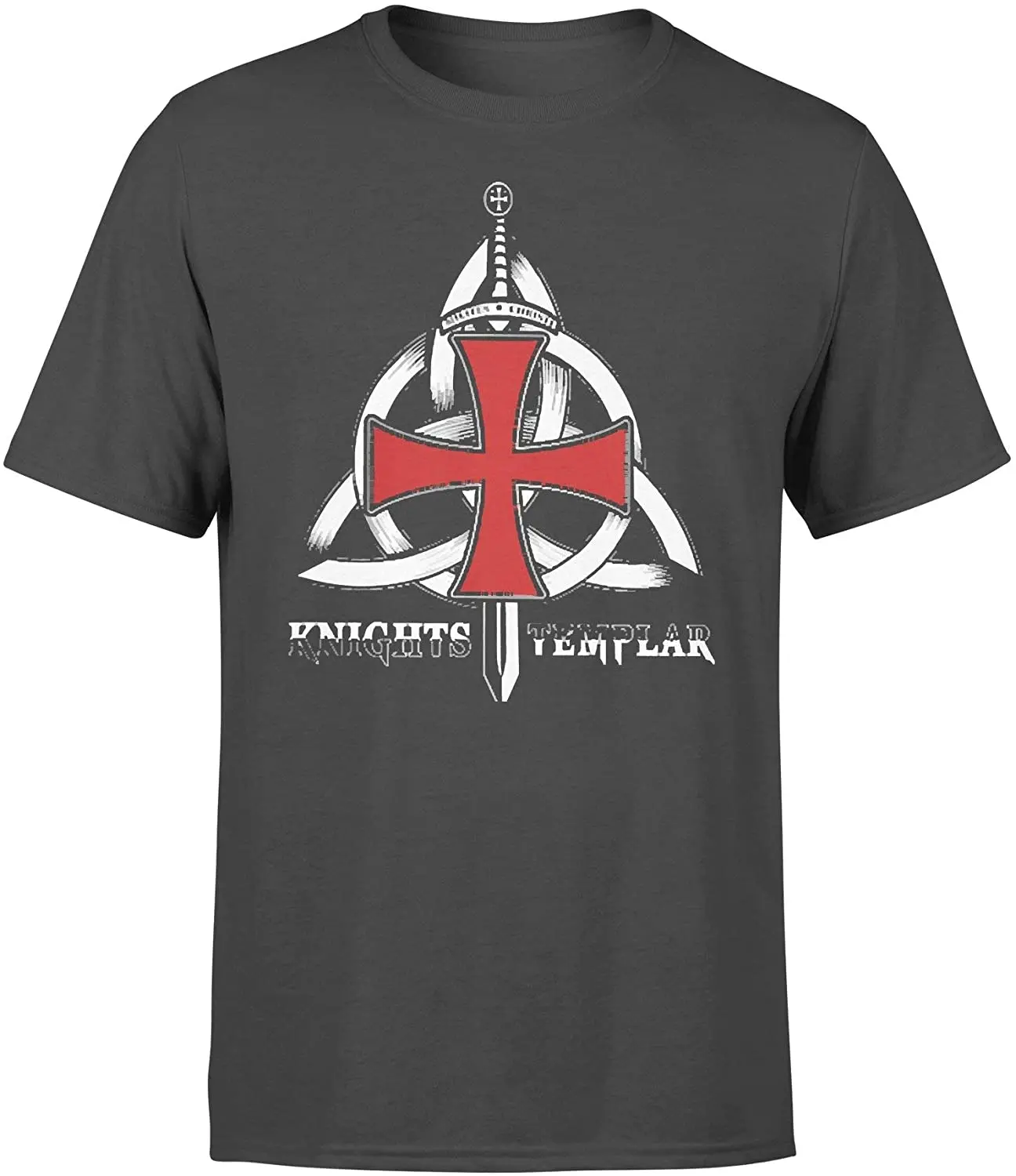 

Knights Templar Sword Cross T-Shirt. Premium Cotton Short Sleeve O-Neck Mens T Shirt New S-3XL