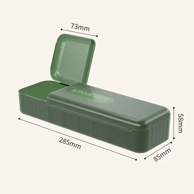 Charger Cord Storage Box Data Cable Storage Case 7 Compartments Organizer Reusable For Home Travel