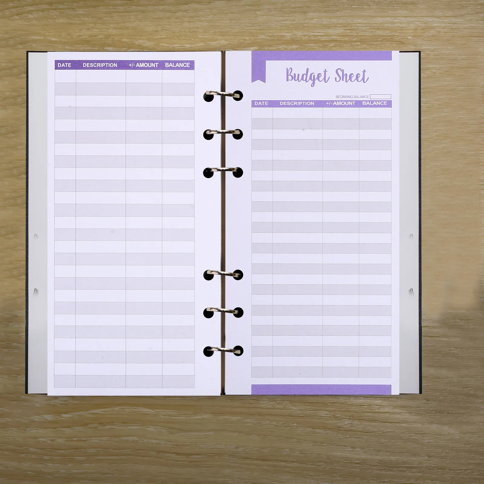 72pcs 예산 시트 A6 휴대용 비용 추적 시트 잉크 침투 방지 홈 오피스 여행용 실용적인 예산 플래너