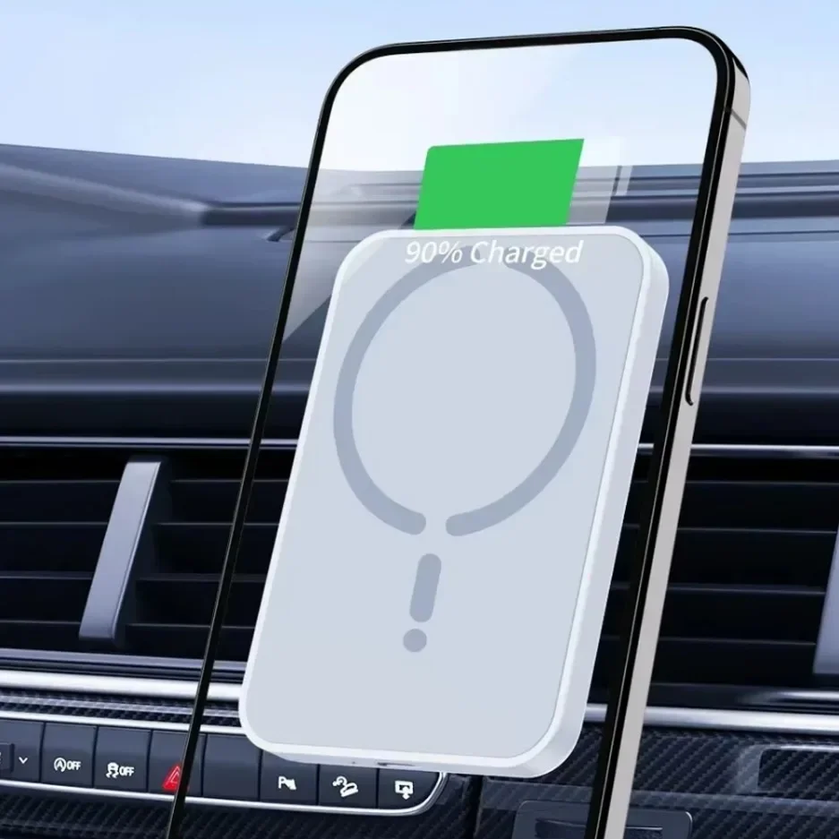 100W Magnetic Car Wireless Charger For Magsafe iPhone 16 15 14 13 12 Pro Max Air Vent Car Phone Holder Stand Fast Charging