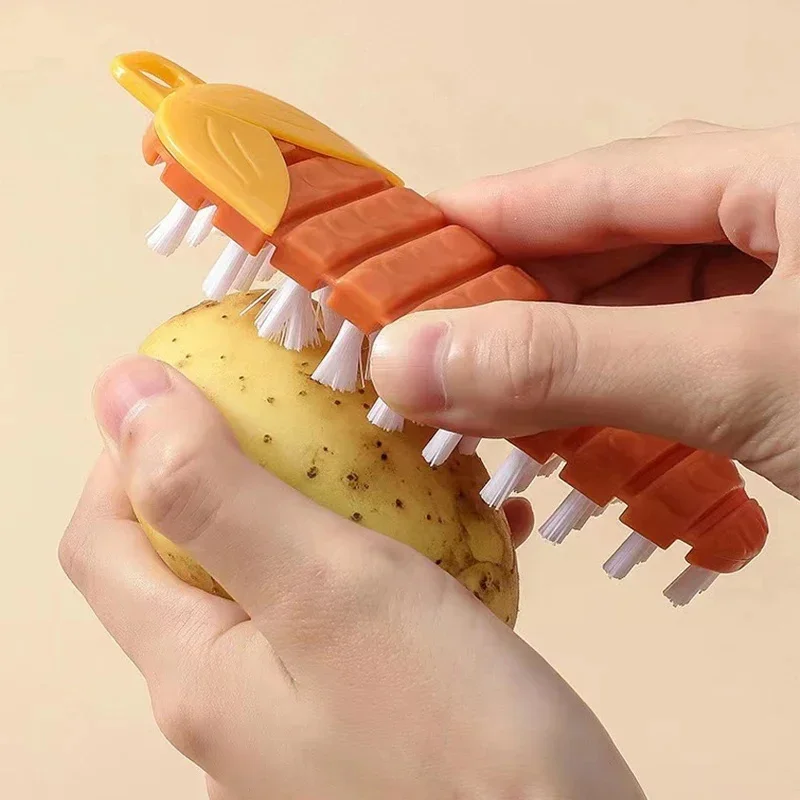 Multi Functional Bendable Cleaning Brush Fruit and Vegetable Brush Vegetable Cleaning Household Kitchen Accessories