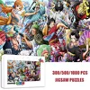 300/500/1000 Pieces Jigsaw Puzzles Anime Totoro One Piece Luffy Series Cartoon Kids Enlighten Learning Educational Toys Gifts 1