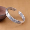 Retro hand-made design“Ghost Night Walk” skeleton bangle man retro domineering creative opening wide bangle 5