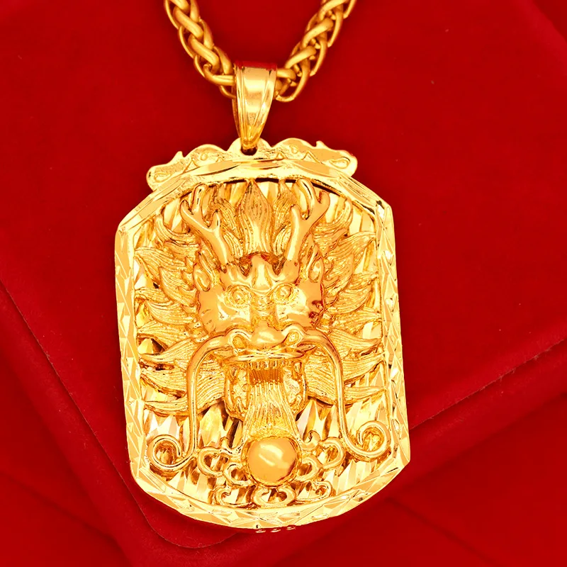 

Кулон из натурального 100% 14 к золотой дракон, квадратный, для мужчин, 999, для подарков