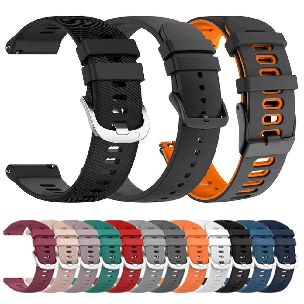 Premium Silicone Replacement Strap - Soft 20mm/22mm Wristband