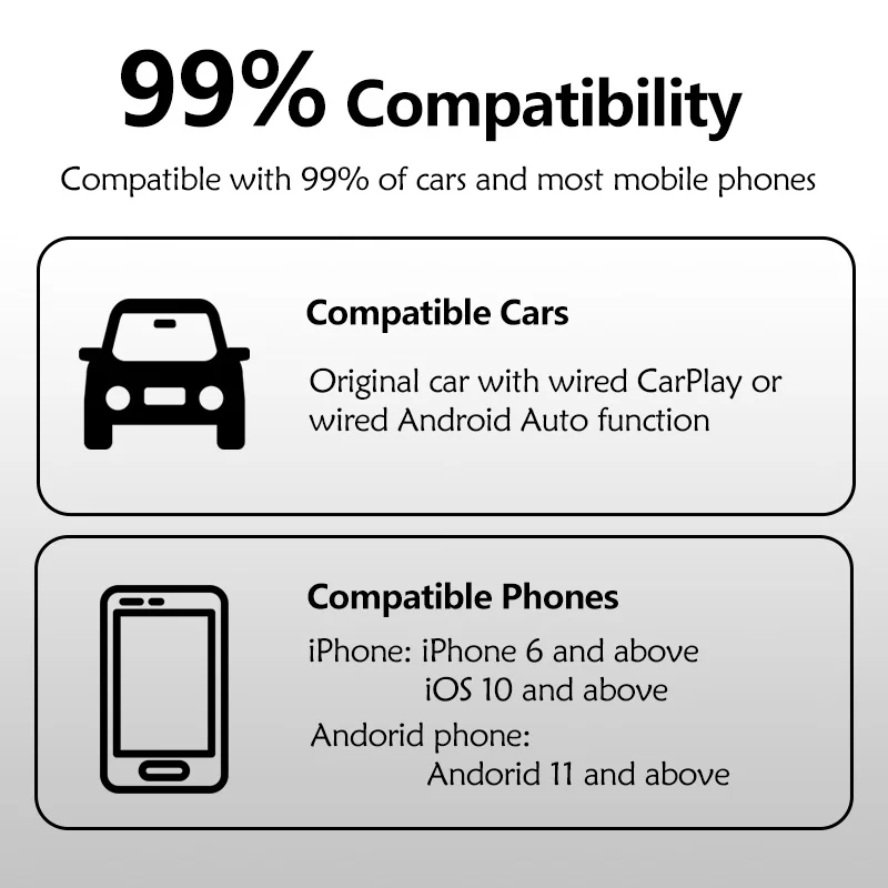 CarPlay ȵ̵ Auto 2 in 1 - ȯ  ž  ̼ ڽ Bluetooth ڵ 