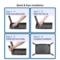 One Step Stool Lightweight Portable Folding Small Step Ladder with Handgrip Non-Slip Mobility Stepping Stool 3